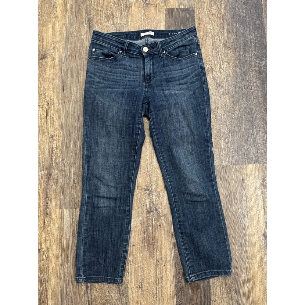 LC Lauren Conrad Skinny Capri Jeans Dark Wash Stretch Denim Cropped Womens 6
